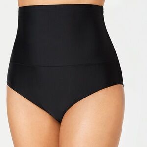 Black Island Escape high waist control top swim bottoms